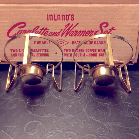 Inland's Carafette and Warmer Set with original box, Candles not included. - Picture 5 of 16